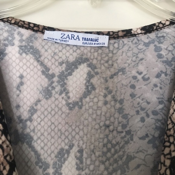 Zara TRAFALUC SNAKE DRESS - SIZE M - Picture 4 of 4
